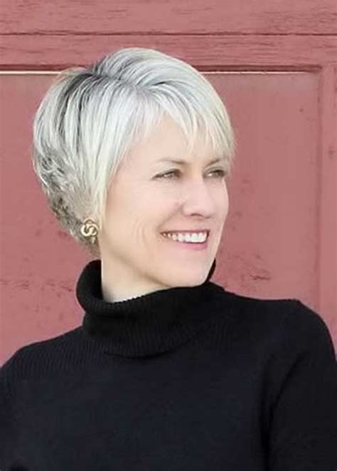 Another amazing perk of having bangs is that they're the fastest. 36 Pics of Short Haircuts for Older Women | Short ...