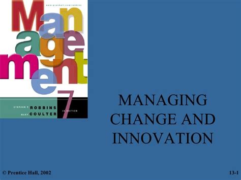 Managing Change And Innovation