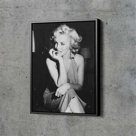 Marilyn Monroe Poster Schwarz Und Wei Schauspielerin Modell Etsy