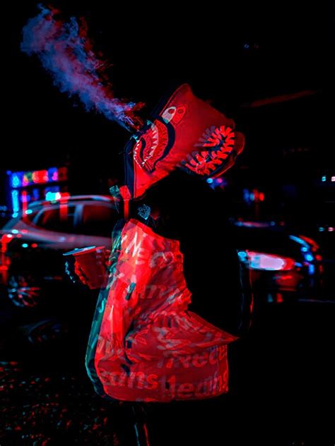Red Glitch Aesthetic