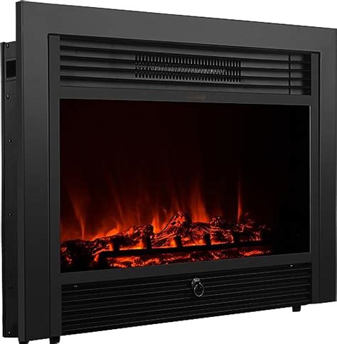 Xtremepowerus Electric Fireplace Insert Wremote And Timer 28
