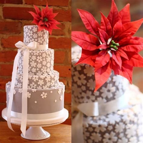 10 Winter Wedding Cakes That Creatively Ice Out Their