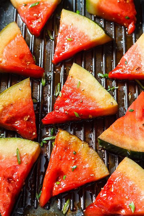 Grilled Watermelon Recipe With Honey Balsamic Glaze — Eatwell101