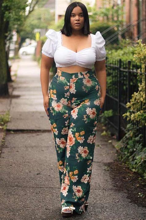 Summer Outfit Ideas For Plus Size Ladies Crop Top Outfits Plus Size