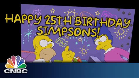 Simpsons Celebrate 25 Years Cnbc International Youtube