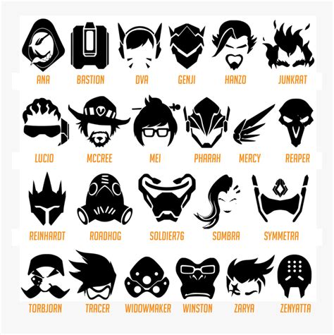 All Overwatch Character Logos Hd Png Download Kindpng