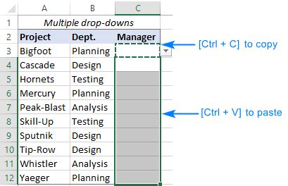 Dependent Drop Down List For Multiple Rows Using Excel Dynamic Arrays
