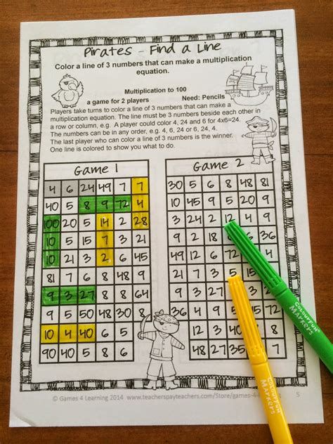 In this post we cover single and double digit multiplication, and fractions. Fun Games 4 Learning: More NO PREP Math Games Freebies