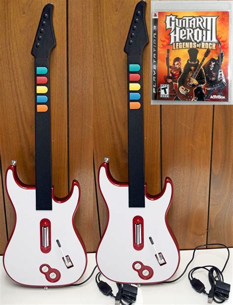 Ps3 Guitar Hero Iii 3 Video Game 2 X New Wired Controllers Sony Playstation 3 Guitar Hero