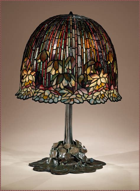 Louis Comfort Tiffany Leaded Favrile Glass And Bronze Lam Flickr