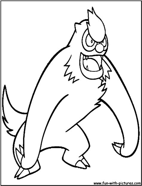 Ursaring Coloring Page Coloring Pages