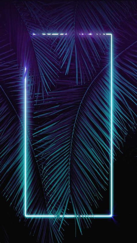 Neon Palm Tree Wallpaper 4k
