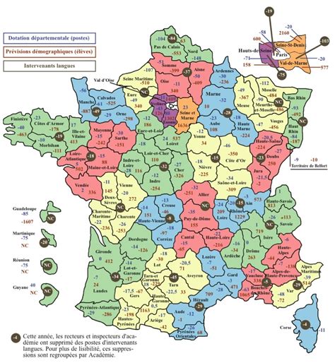 Carte des régions et département de france (vierge). Carte des 101 départements - Arts et Voyages