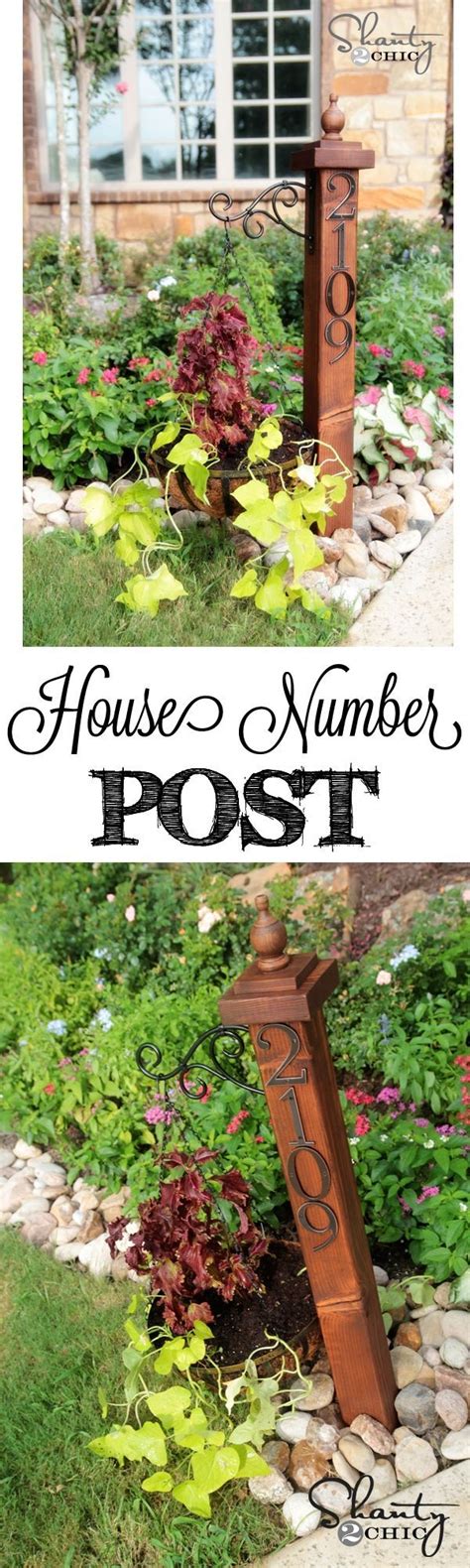 DIY House Address Numbers Post Planter by amy.shen | Garden, Garden and