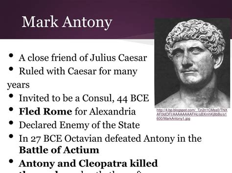 Ppt Mark Antony And Octavian Powerpoint Presentation Free Download