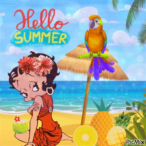 Betty Boop Summer Free Animated  Picmix