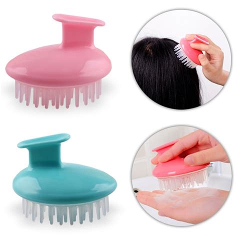 Head Massager Hair Comb Brush Round Bath Shampoo Shower Brush Hair Cleaning Tool Head Scalp