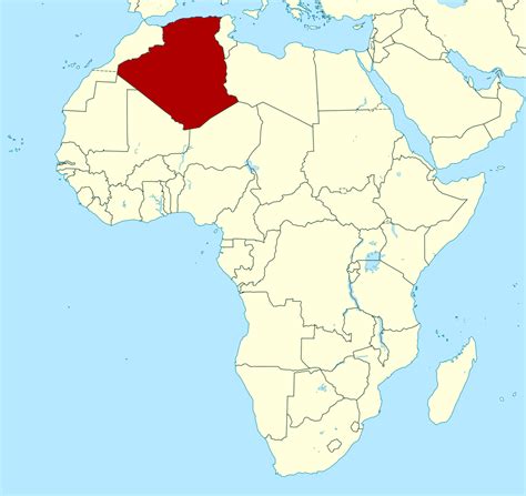Detailed Location Map Of Algeria Algeria Africa Mapsland Maps