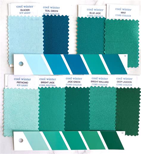 Cool Winter Greens in 2020 | Cool winter color palette, Winter color palette, True winter color ...