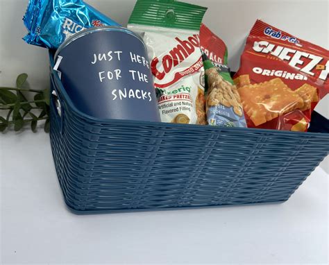 Snack T Basket T For Him Snack Lover T With Cup Etsy