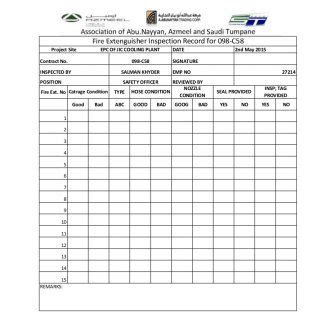 Fire extinguisher daily check list pdf / show this safety data sheet to the doctor in attendance. Fire extinguisher monthly checklist report | Healthy food ...