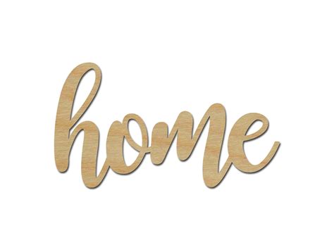 Home Unfinished Wood Cutout Connected Wooden Letters Artistic Craft