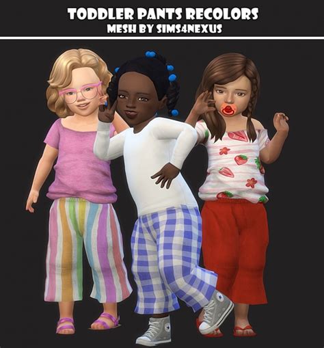 Toddler Pants Recolors At Maimouth Sims4 Sims 4 Updates