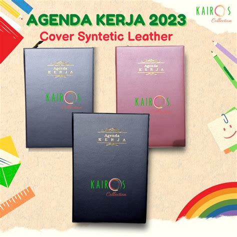 Jual Agenda Kerja 2023 Aneka Warna Cover Syntetic Leather Di Lapak