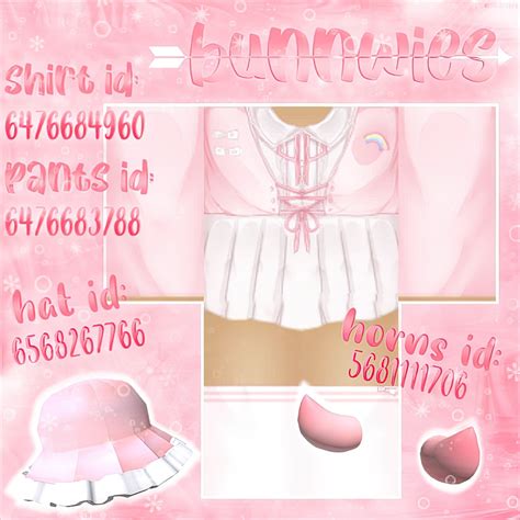 Four Pink White Soft Aesthetic Roblox Outfits With Matching Accessories