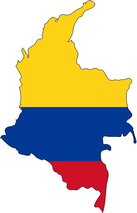 Colombia Flag Map Mapsofnet