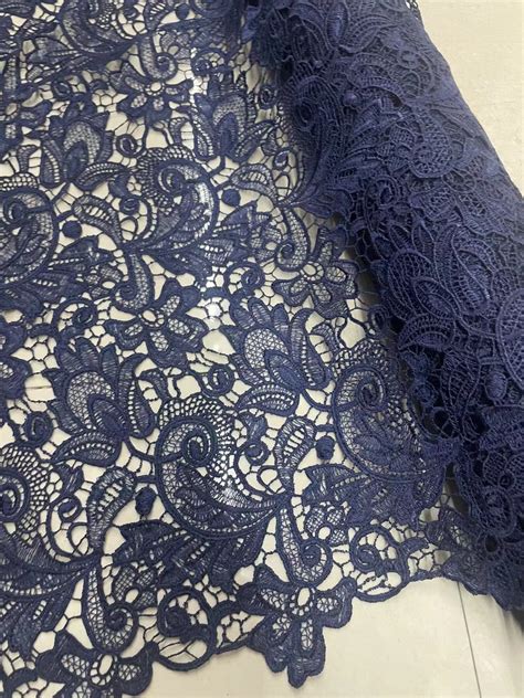 Heavy Embroidered Lace Fabricguipure Lace Fabricelegant Etsy