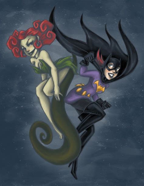 Poison Ivy And Batgirl By ~msciuto On Deviantart Batgirl Poison Ivy