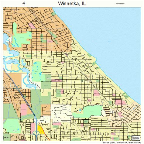 Winnetka Illinois Street Map 1782530