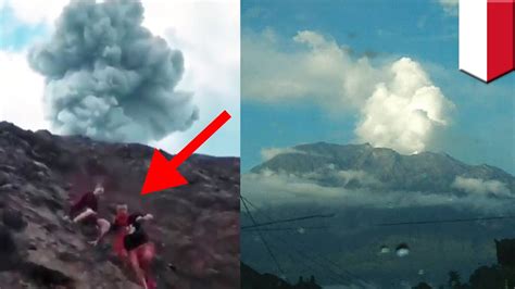 Video Viral 3 Pendaki Asing Panik Turun Ke Bawah Saat Gunung Agung Erupsi Tomonews Youtube