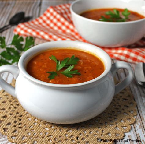Classic Tomato Soup From Fresh Tomatoes Recipe Just A Pinch Recipes