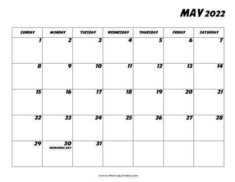 2022 Calendar Of May Best Calendar Example
