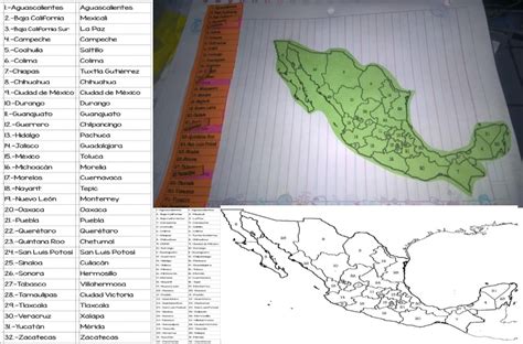 Fantástico Interactivo De Estados Y Capitales De México Material