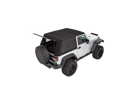 Bestop Jeep Wrangler Trektop Pro Hybrid Soft Top Black Twill 54862 17