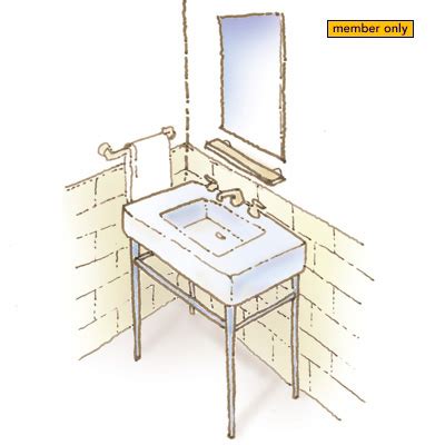 Corner shower bathrooms with a side layout are more efficient with a tighter 5'11 x 5'3 (1.8 x 1.6 m) floor plan, while corner showers with a central aisle are larger at 6'6 x 7'2 (1.98 x. 7 Small Bathroom Layouts - Fine Homebuilding