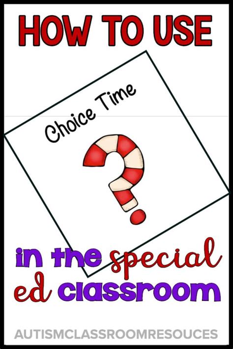 How To Create A Choice Time In Your Special Ed Schedule Autism