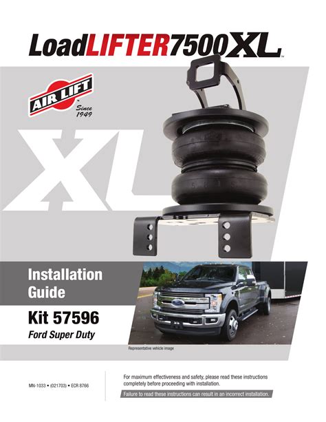 Air Lift 57596 Loadlifter 7500 Xl Installation Guide Manualzz