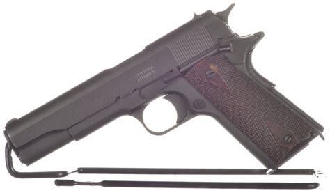 Us Colt Model 1911 Semi Automatic Pistol With Factory Letter Rock