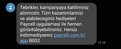 Paycell Haftalık 2GB Hediye Turkcell