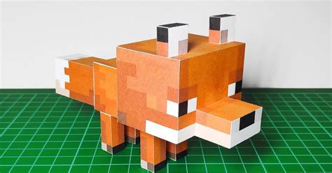 Minecraft Papercraft Mini Fox Papercraft Mini Llamas Papercraft