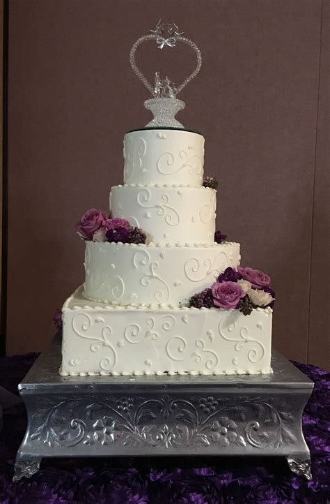 2 Tier Square Wedding Cake Designs Wedding Cakes Main Street Cafe