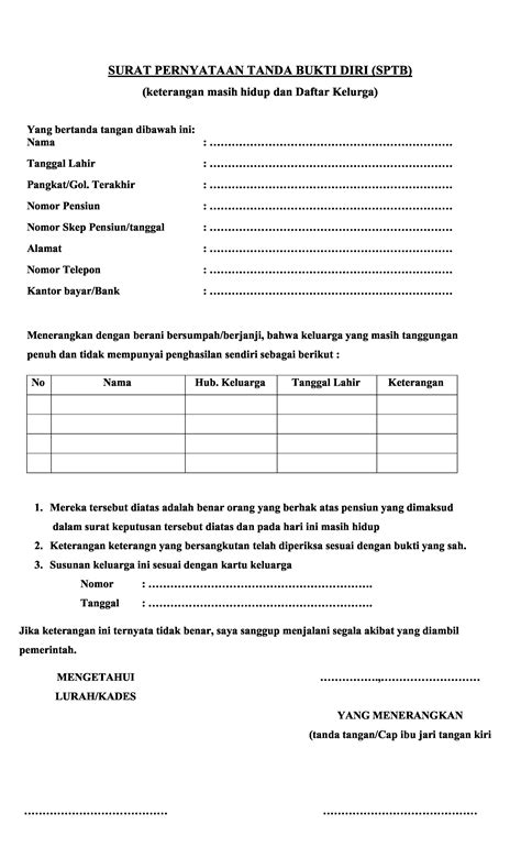 Contoh Formulir Isian - Cards Of