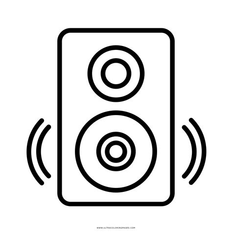 Speaker Coloring Page Ultra Coloring Pages