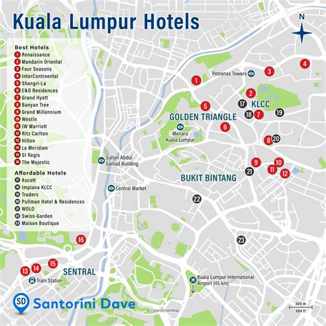 Kuala Lumpur Hotel Map Best Areas Neighborhoods And Places To Stay