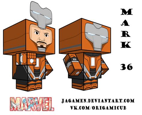 Iron Man Mark 36 Cubeecraft 3d Model By Jagamen On Deviantart