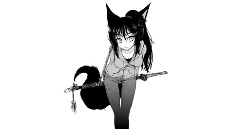 Katana Anime Girls 720p Dog Girls Anime Original Characters